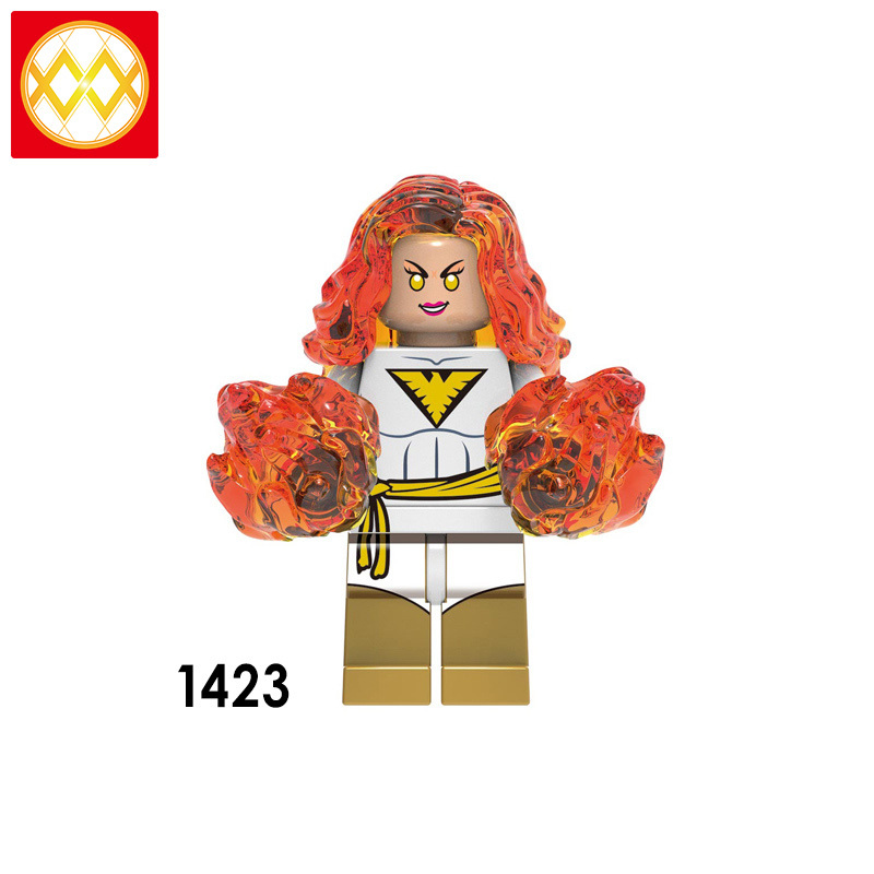 X0277 black phoenix female phoenix steel strong man sentinel butterfly iceman white queen devil girl building blocks kids toys