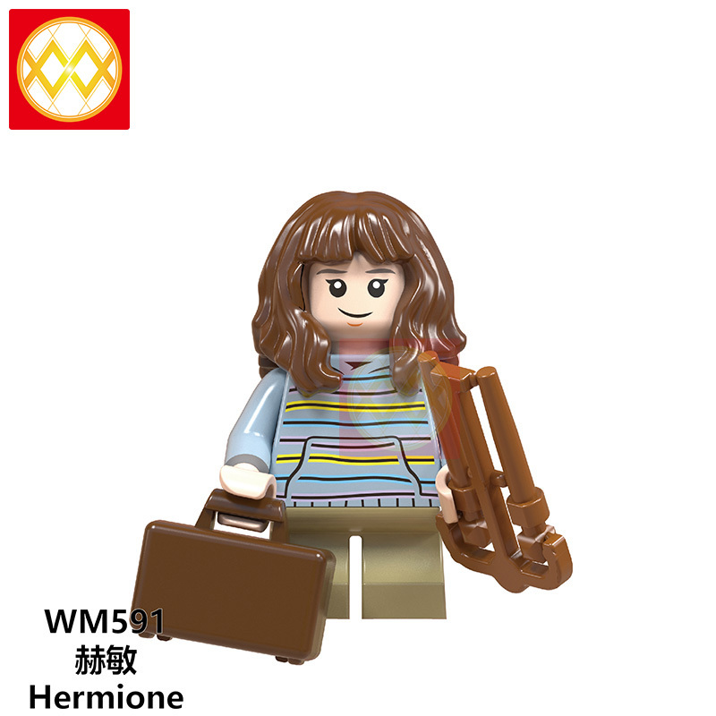 WM6045 Harry Series Potteres Movie Dumbledore Hermione Ron Hogwarts Quirrell Filch Action Building Blocks Children Gift Toys