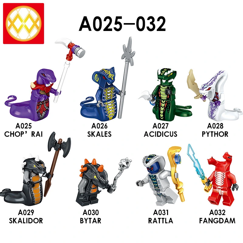 A025-A032 CHOP' RAI SKALES A CIDICUS PYTHOR SKALIDOR BYTAR RATTLA F ANGDAM Building Blocks Kids Toys