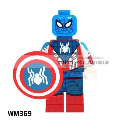 WM6011 Super Hero Spiderman Venom Captain American Building Blocks Bricks Mini action Figures Children Gifts Toys WM365 WM366 WM369 WM370