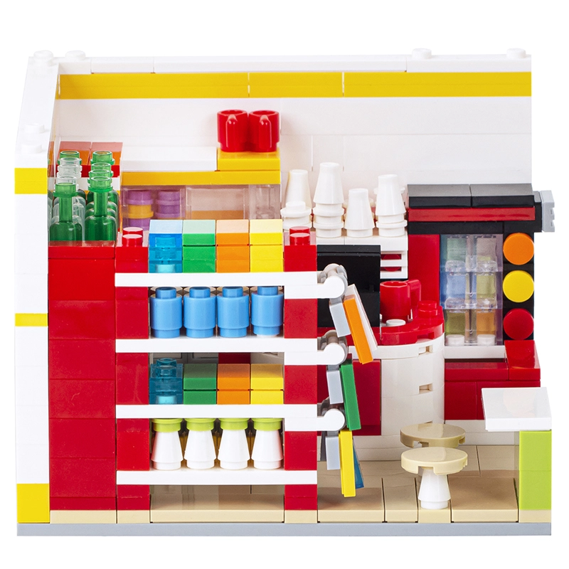 MOC4048 City Series Convenience StoreBuilding Blocks Bricks Kids Toys for Children Gift MOC Parts