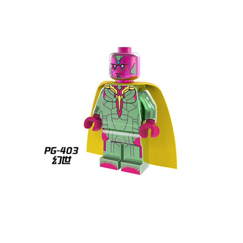 PG401 PG402 PG403 PG405 PG406 PG408  Marvel Super Hero Action  Figures Building Blocks Kids Toys