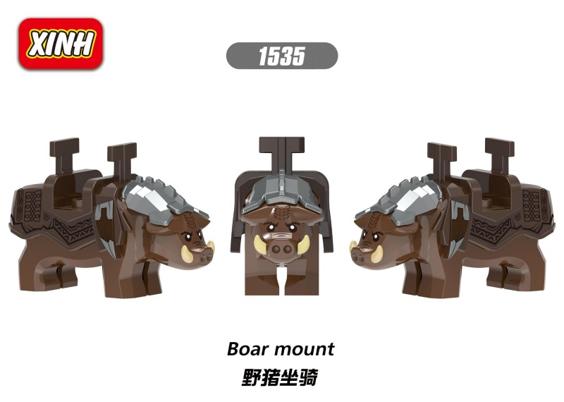 XH1535  Famous wild boar mounts Building Blocks Kids Toys Toys for children