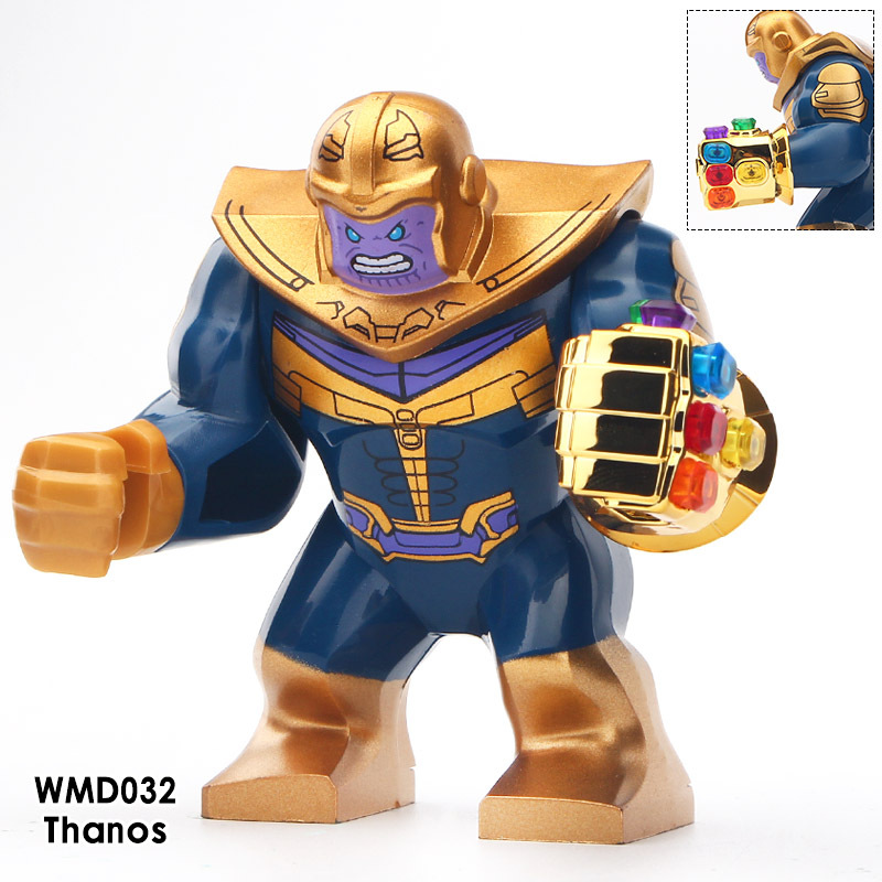 Marvel Superhero Series Single Big Figure Thanos Building Blocks Kids Toys D032