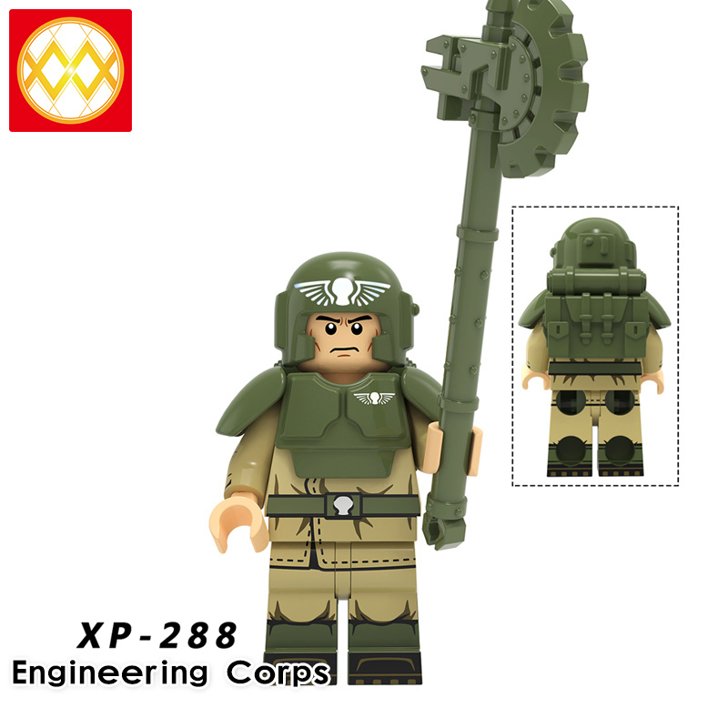 KT1037 Warhammer 40,000 Heavy armed forces commander Engineer Combat soldier Signal soldier Assault Building Blocks Kids Toys