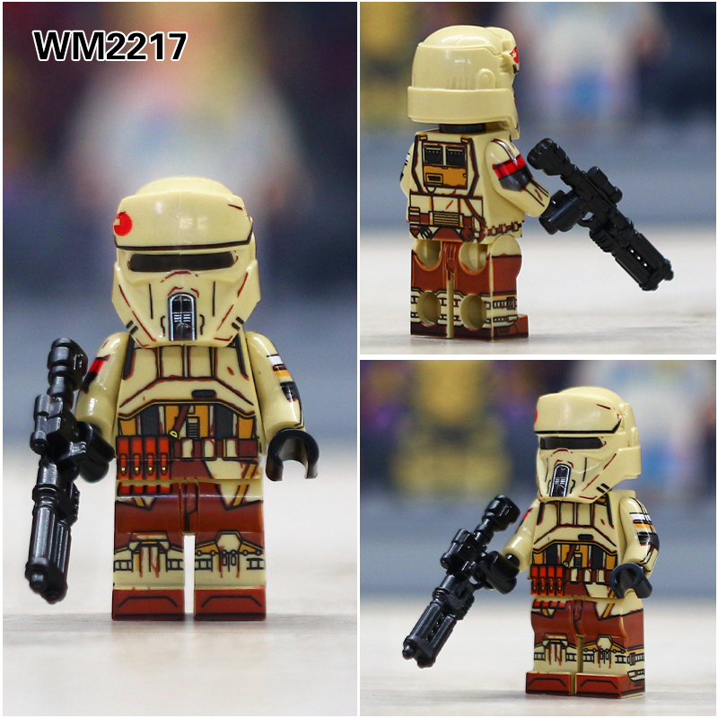 WM6122 Star Character Peli Motto Fennec Shand Transport Troopers Boba Fett Greef Karga Jango Fett Shoretroopers Cobb Vanth Wars Figure Kids Toys