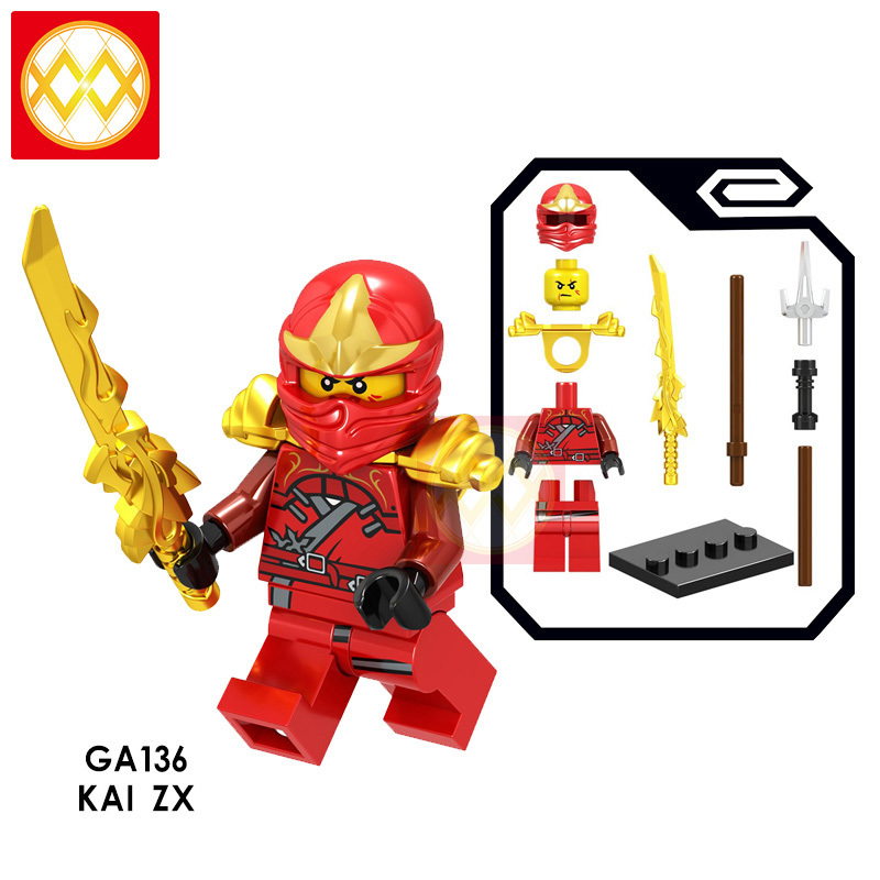 GA131-136 ZANE ZX GDLDEN NINJA COLE ZX LLOYD ZX JAY ZX KAI ZX Building Blocks Kids Toys