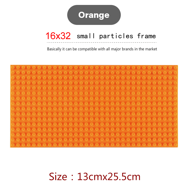 16*32 Dots Classic Base Plates for Small Bricks Toy City Construction Baseplates Board Building Blocks Base Plate Kids Toys Gift