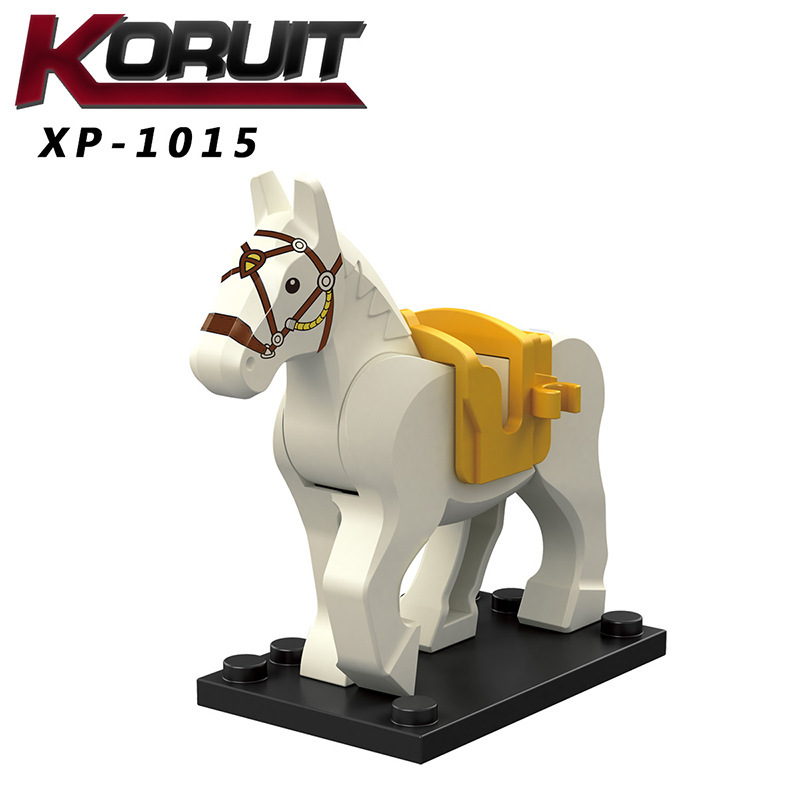 XP1011-1016 Animal Series Horse Building Blocks Kids Toys