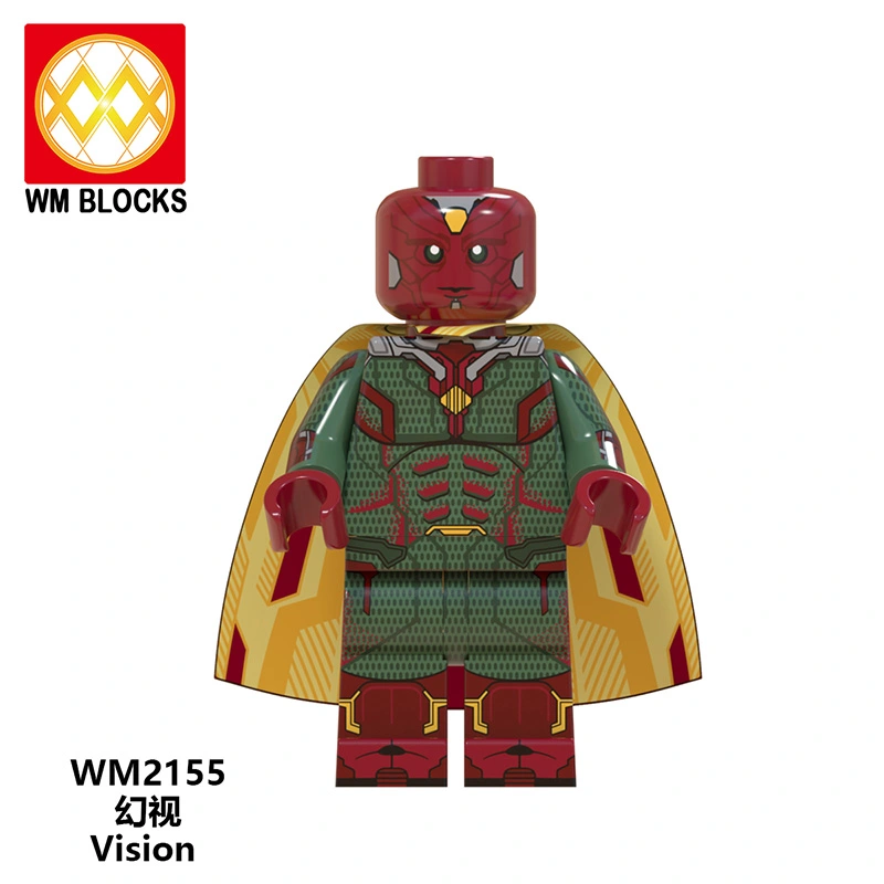 WM6115 MOVIE Super Heroes New Vision Wanda Witch Bily Tommy Speed Mini Action Figures Building Blocks Toys