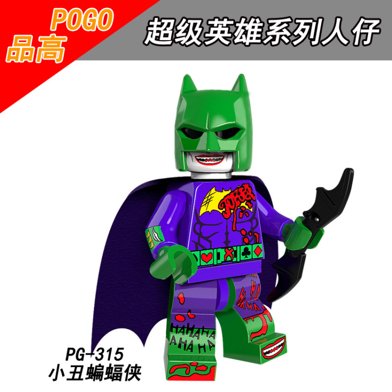 PG8103 Movie Super Hero Harley Quinn Batman Robin Nightwing Two-Face Action Figure Building Blocks Kids Toys