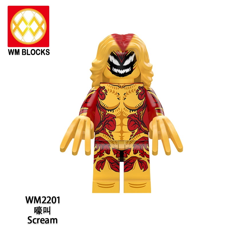 WM6120 Movie Eddie Brock Venom Scream Carnage Cletus Kasady Building Blocks Action Figure For Kids Toys