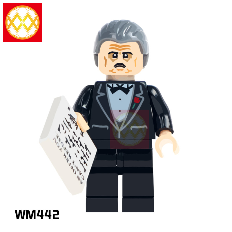 WM6018 Mr. Bean The Godfather Gangster Freddie Mercury Stephen Curry Action mini action figures gift Building Blocks