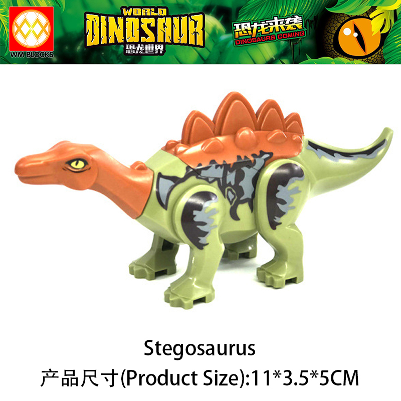 Mini Action Figure Small Dilophosaurus Velociraptor Pteranodon Stygimoloch Building Blocks Education Scale Animal Dinosaur Toys