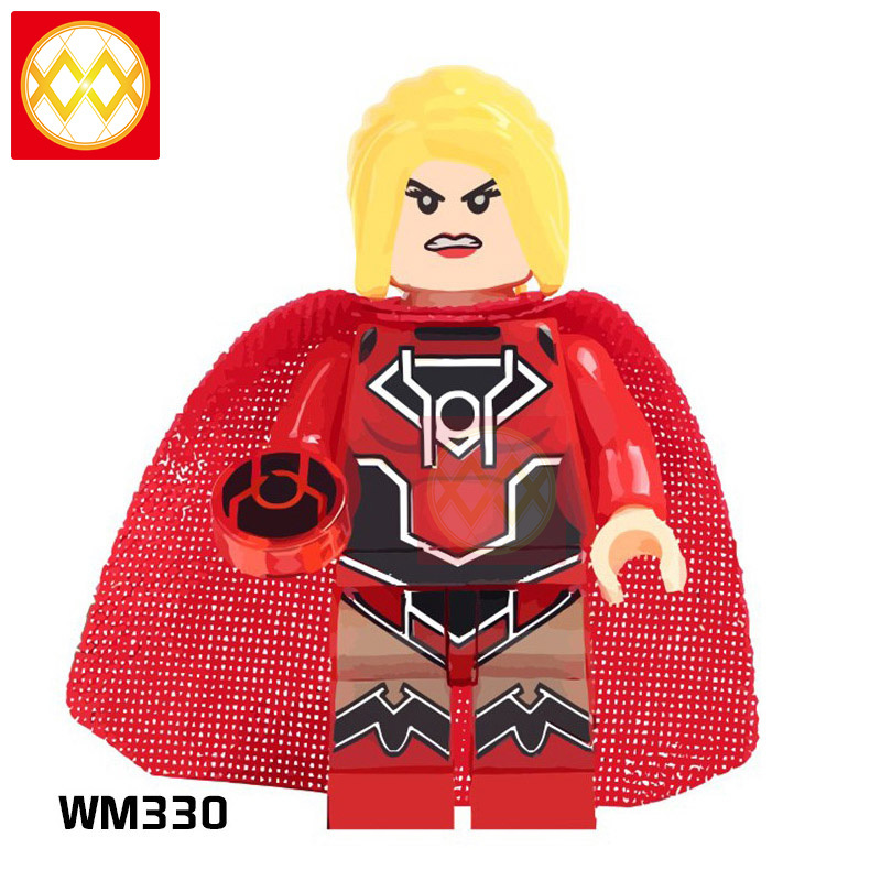 WM6005 Super Hero Supergirl White Spiderman Jubilee Starfire Building Blocks Bricks Mini action Figures Children Gifts Toys