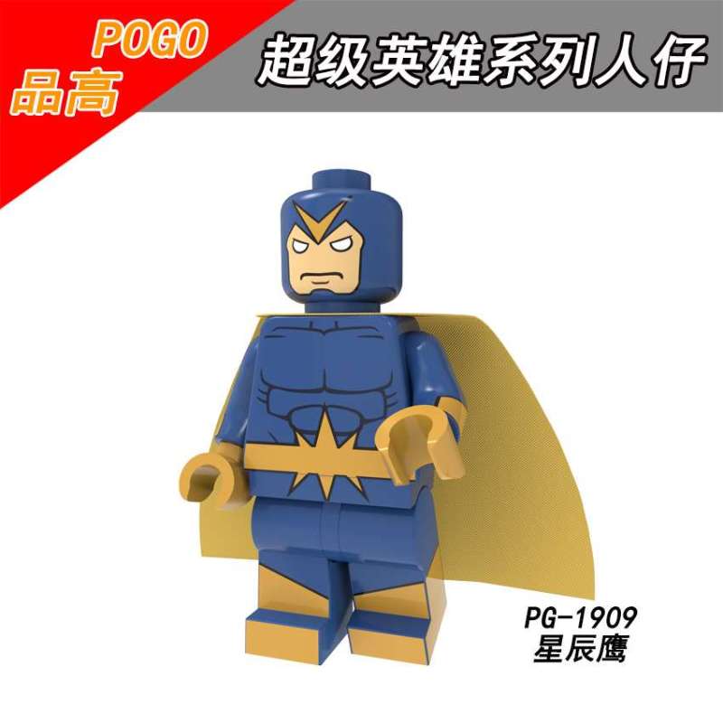 PG8217 Superhero Black Panther Black Cat Mars Red Cross Spider-Man Wonder Woman Superman Star Eagle Action Figures Building Blocks Kids Toys