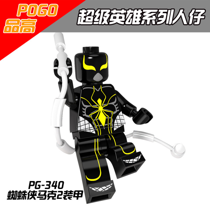 PG8096 Movie Super Hero Agent X Green Goblin Spider Man Nick Fury G. W. Bridge Carnage Action Figure Building Blocks Kids Toys