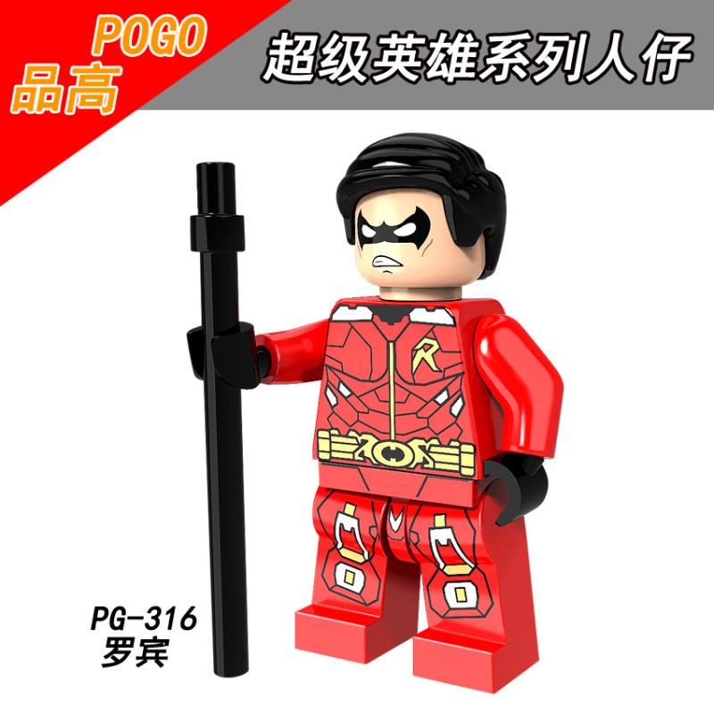 PG8103 Movie Super Hero Harley Quinn Batman Robin Nightwing Two-Face Action Figure Building Blocks Kids Toys