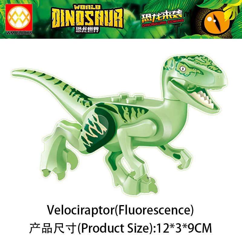 Mini Action Figure Small Dilophosaurus Velociraptor Pteranodon Stygimoloch Building Blocks Education Scale Animal Dinosaur Toys