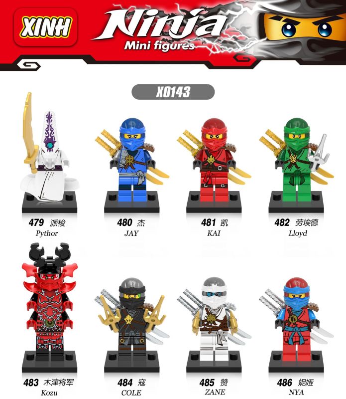 X0143 Ninja Ninja Passo Jay Kai Kou Zan Niya Building Blocks Kids Toys