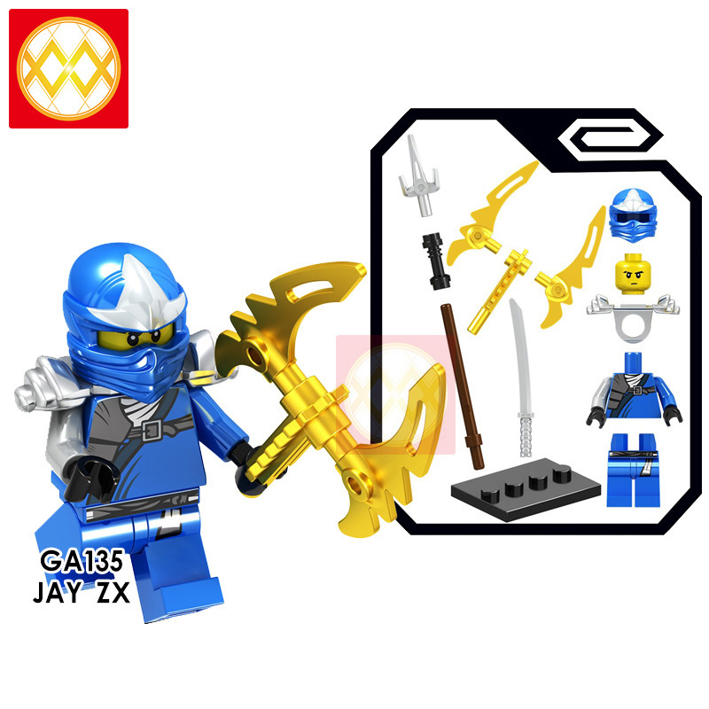 GA131-136 ZANE ZX GDLDEN NINJA COLE ZX LLOYD ZX JAY ZX KAI ZX Building Blocks Kids Toys