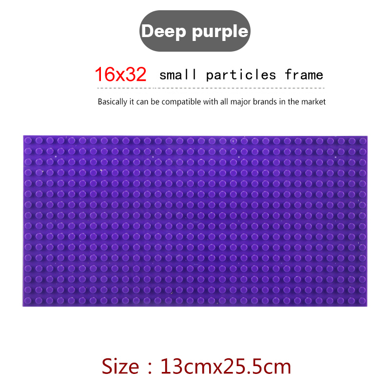 16*32 Dots Classic Base Plates for Small Bricks Toy City Construction Baseplates Board Building Blocks Base Plate Kids Toys Gift