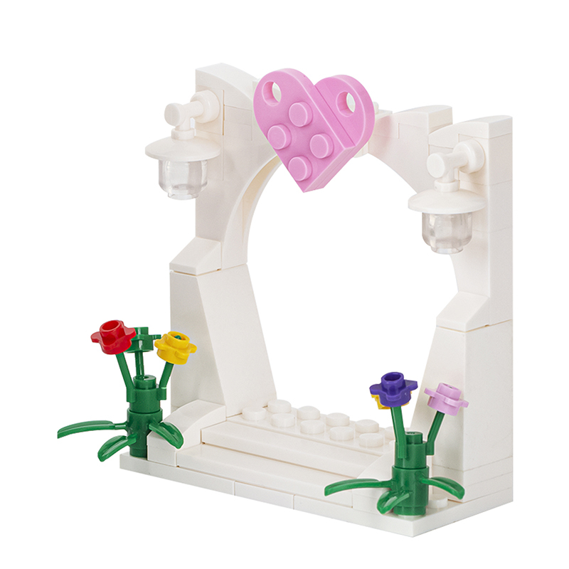 MOC0049 City Series Wedding Arch Building Blocks Bricks Kids Toys for Children Gift MOC Parts