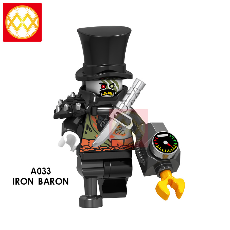 A033-A040 IRON BARON LLOYD MASTER OF THE GOLDEN DRAGON CHEW TOY WU MUZZLE HARUMI NYA Building Blocks Kids Toys