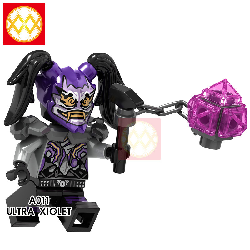 A009-016 SNAKE LUKE CUNNINGHAM ULTRA VIOLET HUTCHINS CHOPPER MAROON MR.E MISAKO G ARMADON Building Blocks Kids Toys