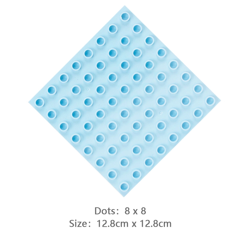 8*8 Dots 12.8*12.8cm Solid Color large Particle Base Plate High quality Bricks Compatible Figure DIY Building Blocks Kids Toys for children Gifts