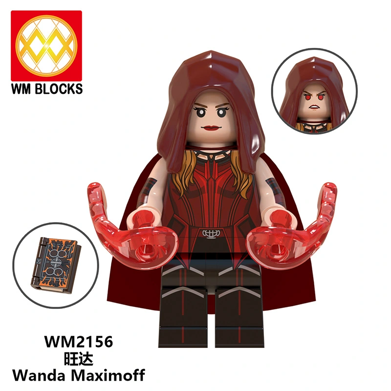 WM6115 MOVIE Super Heroes New Vision Wanda Witch Bily Tommy Speed Mini Action Figures Building Blocks Toys