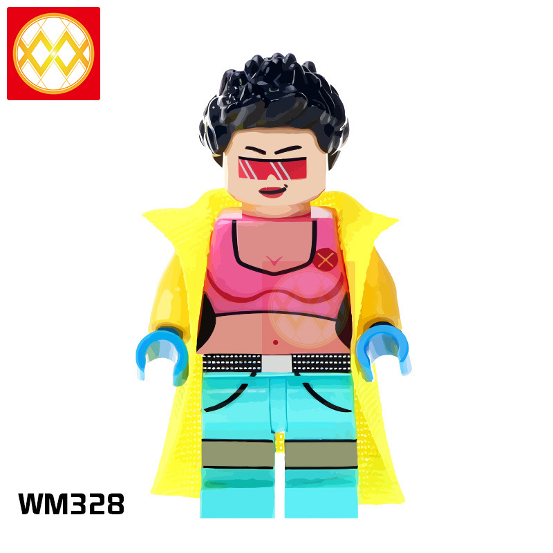 WM6005 Super Hero Supergirl White Spiderman Jubilee Starfire Building Blocks Bricks Mini action Figures Children Gifts Toys