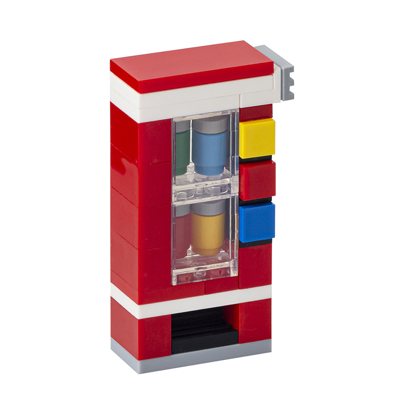 MOC4040 City Series Vending Machine Public Utilities Building Blocks Bricks Kids Toys for Children Gift MOC Parts