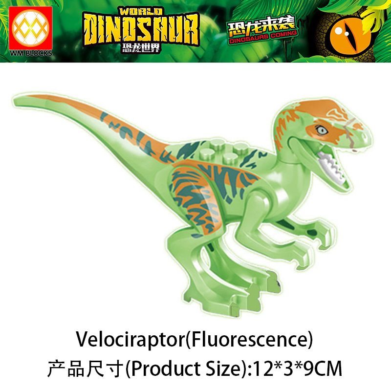 Mini Action Figure Small Dilophosaurus Velociraptor Pteranodon Stygimoloch Building Blocks Education Scale Animal Dinosaur Toys
