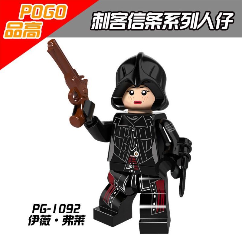 PG8086 Game Series Assassin's Creed Arno Evie Frye Aveline Connor Shay Edward Jacob Frye Adéwalé Action Figure Building Blocks Kids Toys