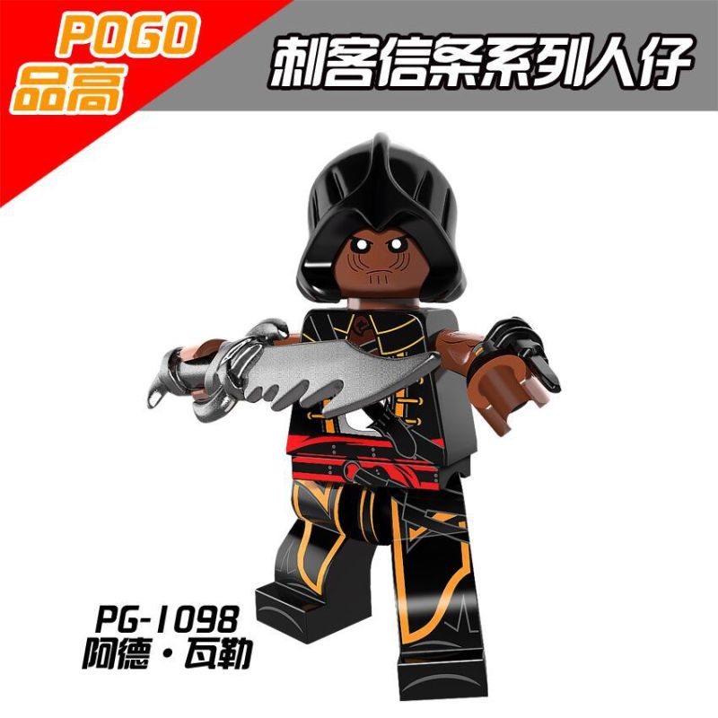 PG8086 Game Series Assassin's Creed Arno Evie Frye Aveline Connor Shay Edward Jacob Frye Adéwalé Action Figure Building Blocks Kids Toys