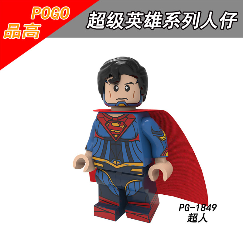 PG8210 Superman Batgirl Electro-Man Poison Ivy Venom Sea Lord Wonder Woman Doctor Fate Action Figures Building Blocks Kids Toys