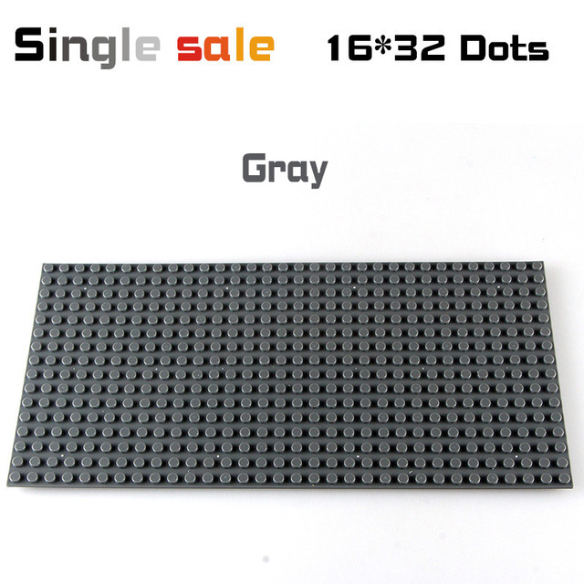 16*32 Dots Classic Base Plates for Small Bricks Toy City Construction Baseplates Board Building Blocks Base Plate Kids Toys Gift