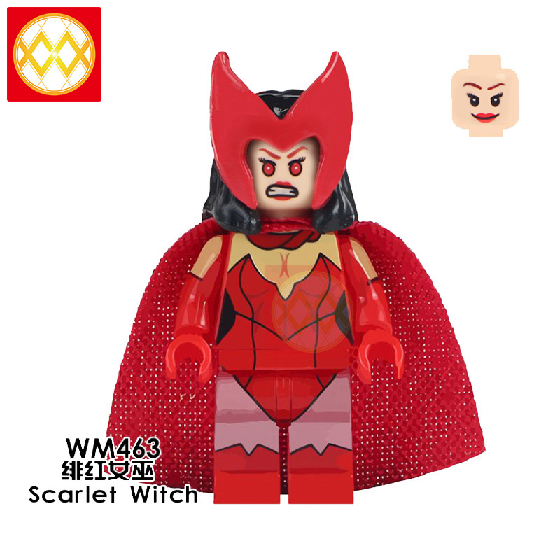 WM6024 Super Hero Heimdallr Lady Loki Lady Knight Scarlet Witch Lady Thor Assembly Building Blocks Children Toys