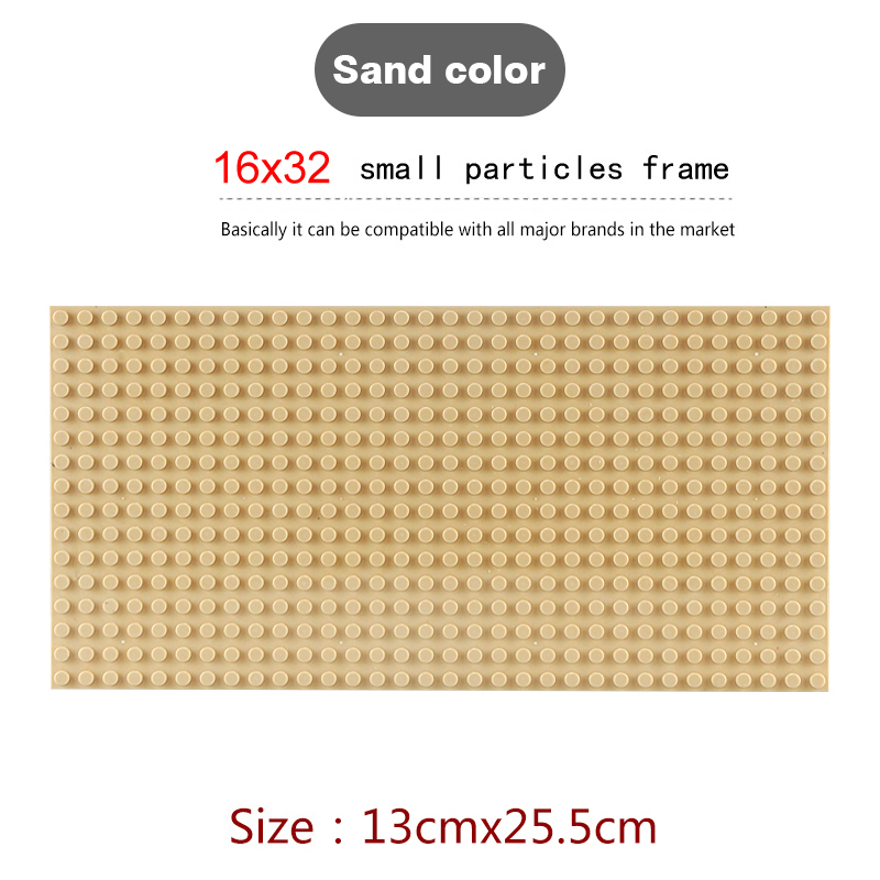 16*32 Dots Classic Base Plates for Small Bricks Toy City Construction Baseplates Board Building Blocks Base Plate Kids Toys Gift