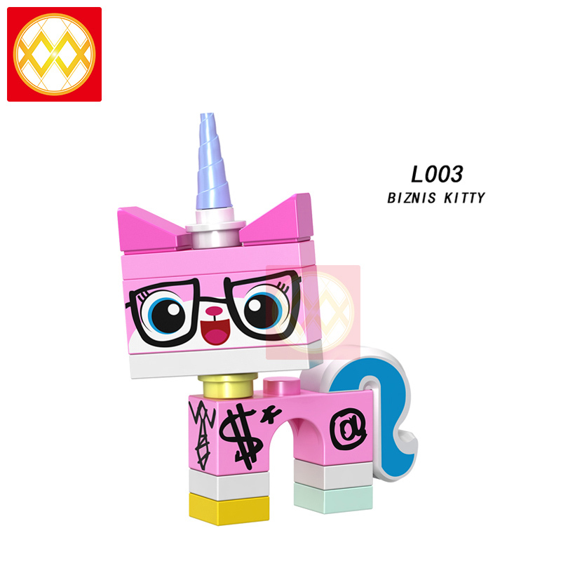 L001-008 Normal Unikitty Queasy Kitty Biznis Kitty Angry Kitty Astro Kitty Super Angry Kitty Sitting Kitty Cutesy Kitty Building Blocks Kids Toys