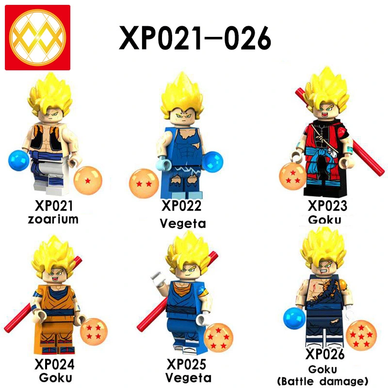 XP021-026 Zoarium Vegeta Goku Dragon Ball Anime Figure Building Blocks Kids Toys