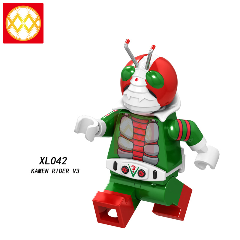 WM Kamen Rider Iron Man No. 28 Knight Man Baltan Starman Devil Series Assembled Building Block Minifigure Gifts for Adults and Children