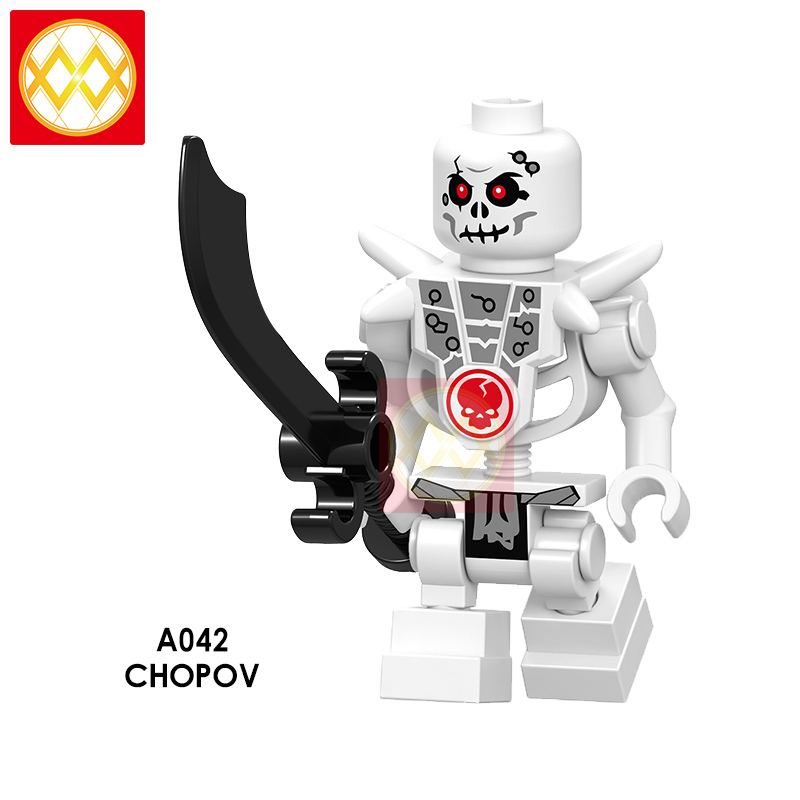 A041-A048 Bone Soldier Chopov Kruncha Nuckal Frak Wyplash Krazi Building Blocks Kids Toys