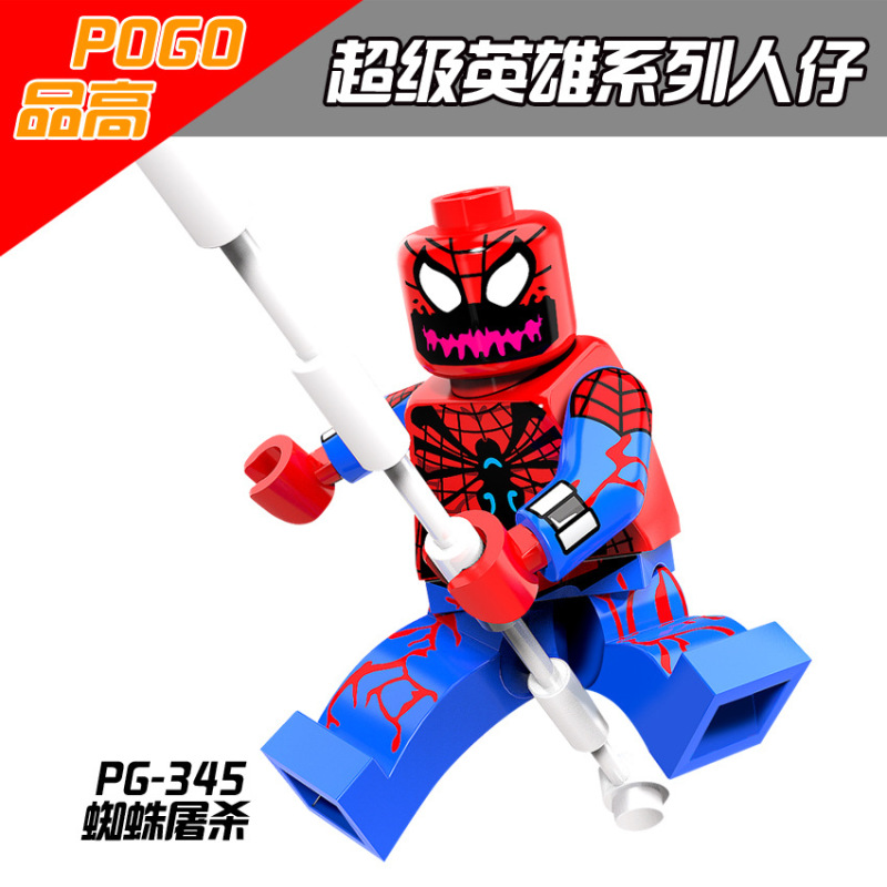PG8096 Movie Super Hero Agent X Green Goblin Spider Man Nick Fury G. W. Bridge Carnage Action Figure Building Blocks Kids Toys