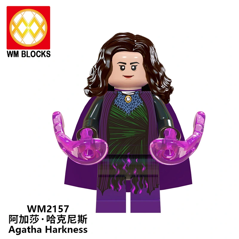 WM6115 MOVIE Super Heroes New Vision Wanda Witch Bily Tommy Speed Mini Action Figures Building Blocks Toys