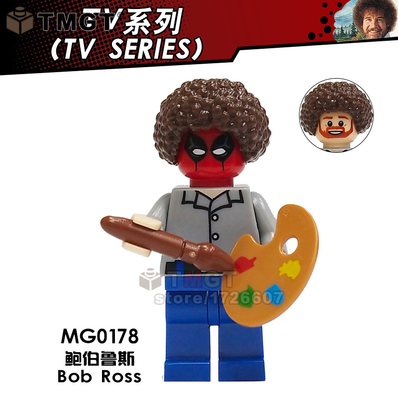 MG0178 High Quality Bob Ross Painter Educativos Juguete Gifts Building Blocks Kids Toys