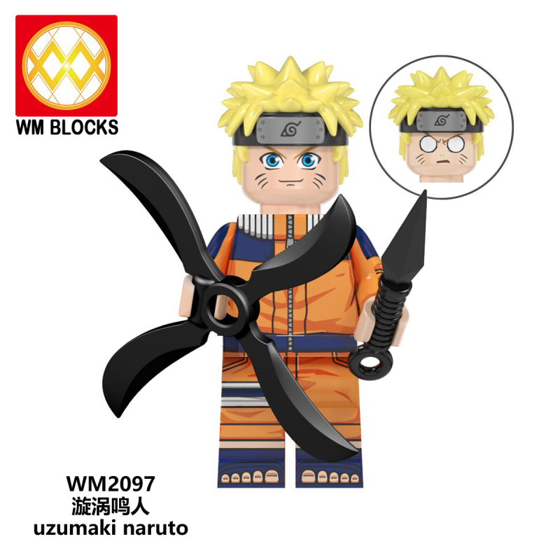 WM6107 New Uzumaki Naruto Hyuga Hinata Zabuza Haku Tsunade Jiraiya Haruno Sakura Anime Naruto Figures Building Blocks Kids Toys