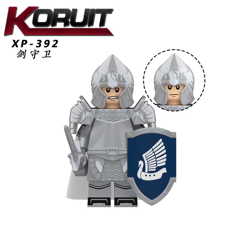 KT1051 Knight Commander Gun Guard Heavy Knight Sword Guard wing swordsman trumpeter Building Blocks Kids Toys