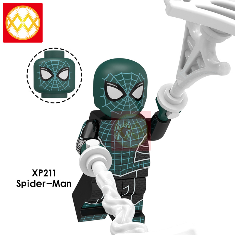 KT1028 Agent Venom Spider-Man Mysterio Super Hero Series Far From Home Movie Character Building Blocks Kids Toys